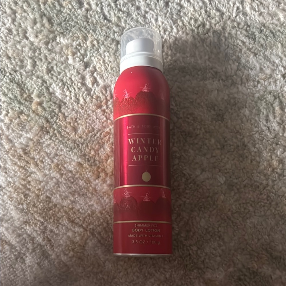 Bath & Body Works Red Winter Candy Apple Shimmer Lotion